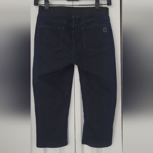 Tory Burch Knee High Cropped Women's Capris Navy Leggings - Dark Blue Sz 25